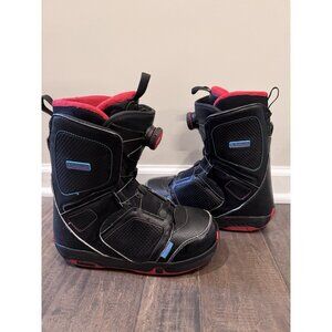 Salomon Pearl BOA Snowboard Boots With BOA System Women Black Red US7.5
